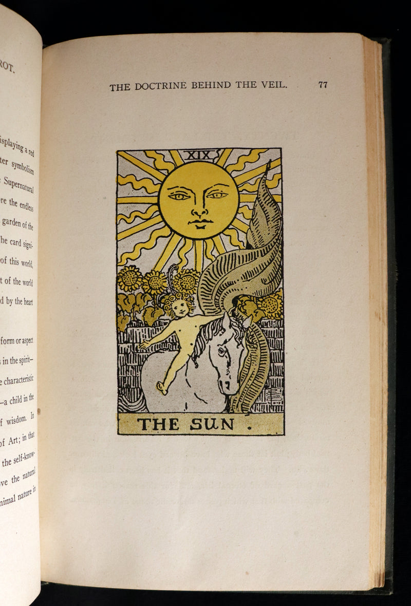 1918 Scarce Color Edition - The Illustrated KEY to the TAROT, The Veil of Divination by de Laurence.