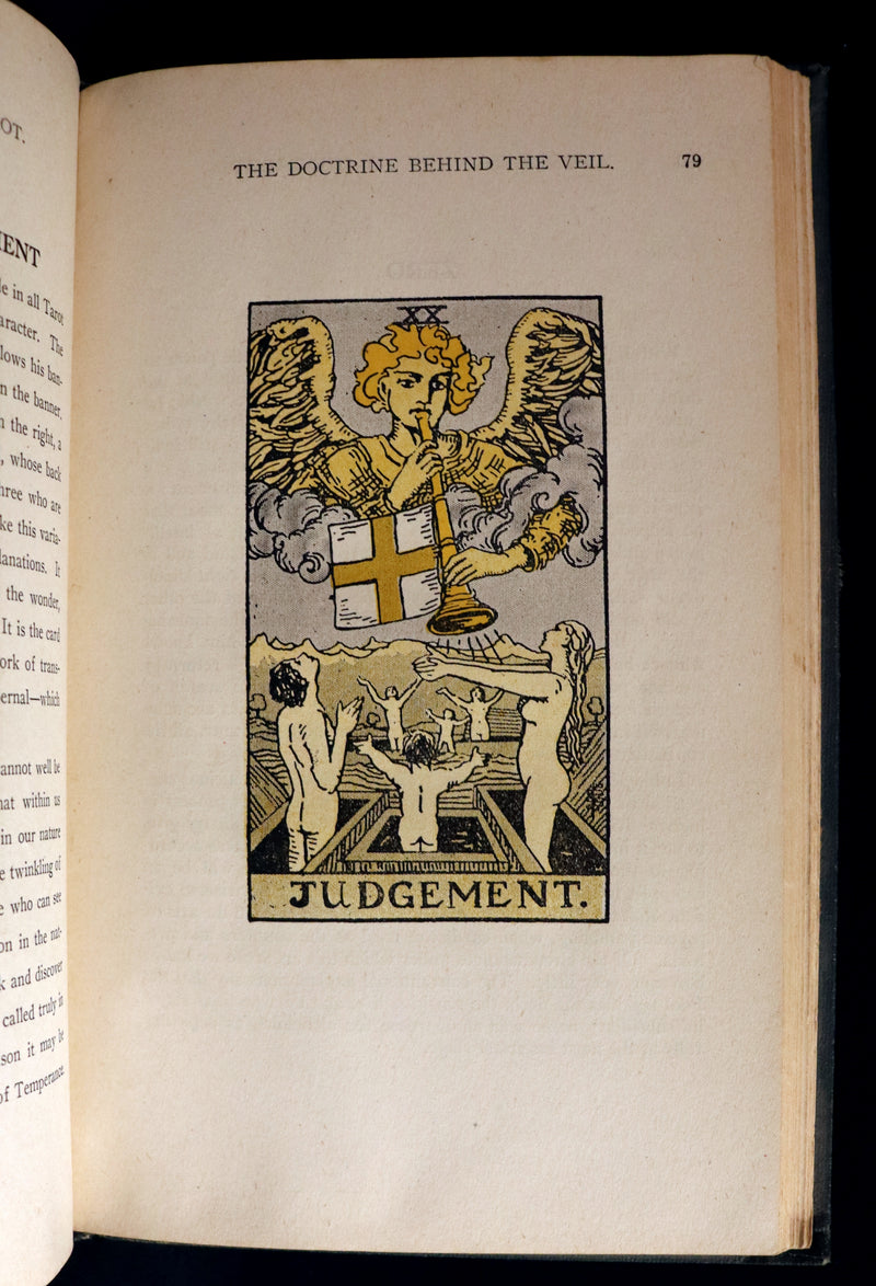 1918 Scarce Color Edition - The Illustrated KEY to the TAROT, The Veil of Divination by de Laurence.