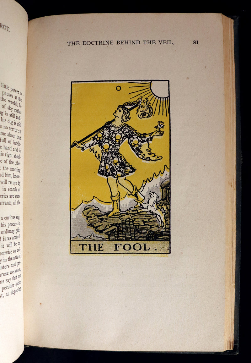 1918 Scarce Color Edition - The Illustrated KEY to the TAROT, The Veil of Divination by de Laurence.