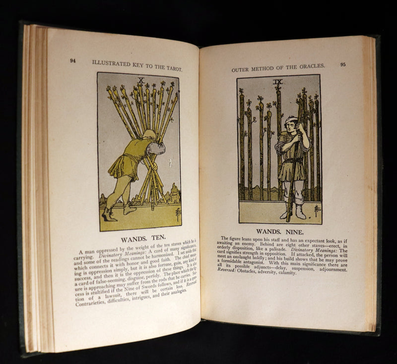 1918 Scarce Color Edition - The Illustrated KEY to the TAROT, The Veil of Divination by de Laurence.