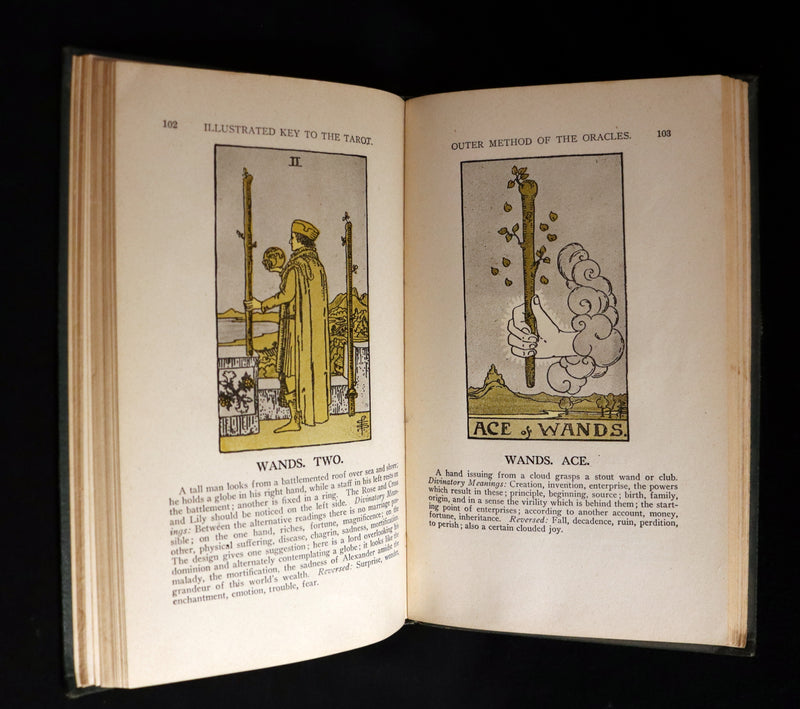 1918 Scarce Color Edition - The Illustrated KEY to the TAROT, The Veil of Divination by de Laurence.