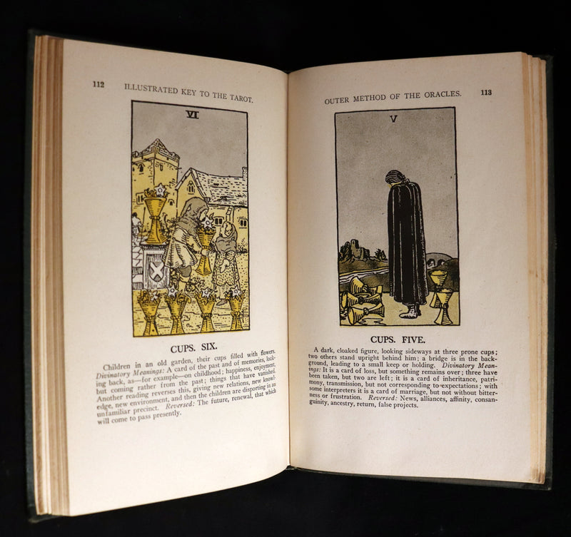 1918 Scarce Color Edition - The Illustrated KEY to the TAROT, The Veil of Divination by de Laurence.