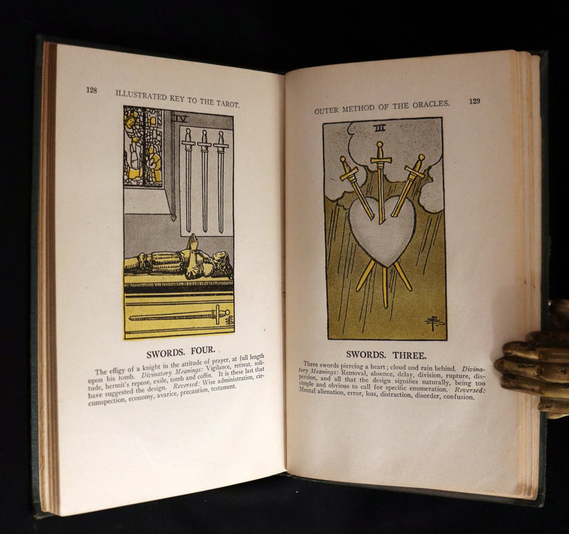 1918 Scarce Color Edition - The Illustrated KEY to the TAROT, The Veil of Divination by de Laurence.
