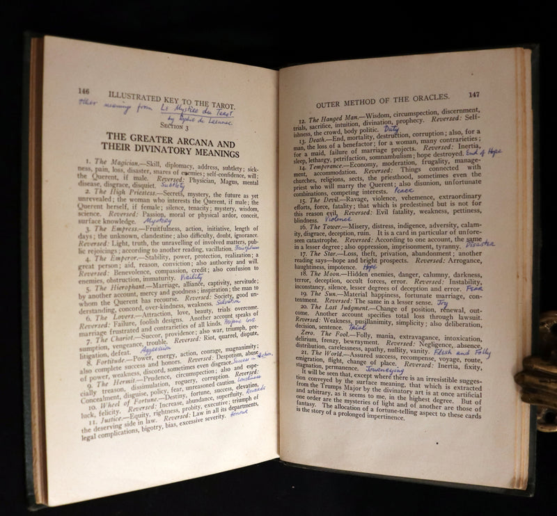 1918 Scarce Color Edition - The Illustrated KEY to the TAROT, The Veil of Divination by de Laurence.