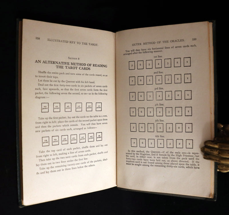 1918 Scarce Color Edition - The Illustrated KEY to the TAROT, The Veil of Divination by de Laurence.