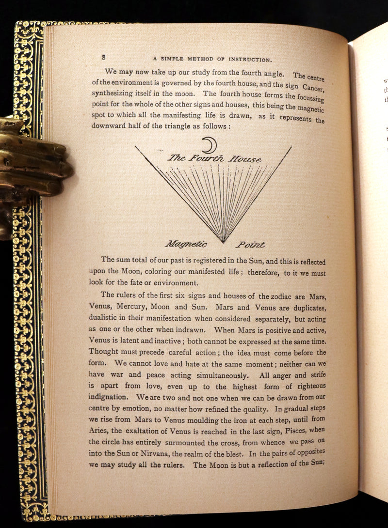 1897 Scarce Book bound by Zaehnsdorf for Asprey - MODERN ASTROLOGY - The Astrologers' Magazine by Alan Leo. Copy of Governor Charles Edison.