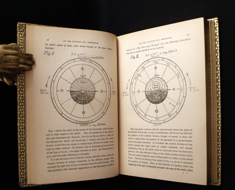 1897 Scarce Book bound by Zaehnsdorf for Asprey - MODERN ASTROLOGY - The Astrologers' Magazine by Alan Leo. Copy of Governor Charles Edison.