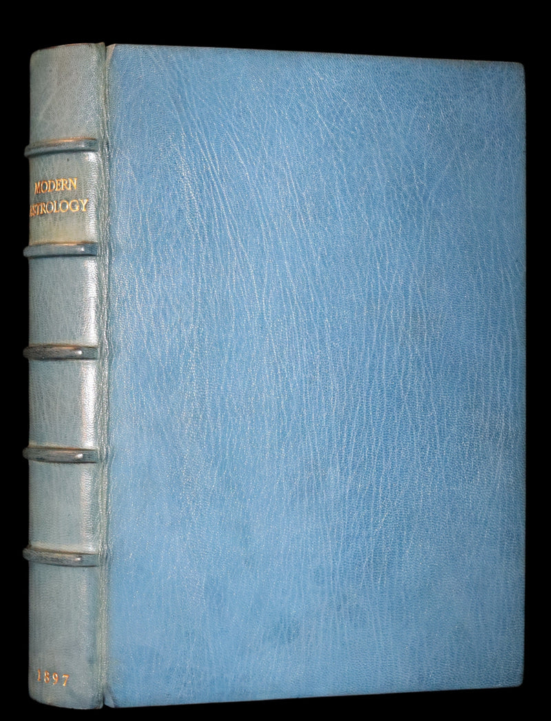 1897 Scarce Book bound by Zaehnsdorf for Asprey - MODERN ASTROLOGY - The Astrologers' Magazine by Alan Leo. Copy of Governor Charles Edison.