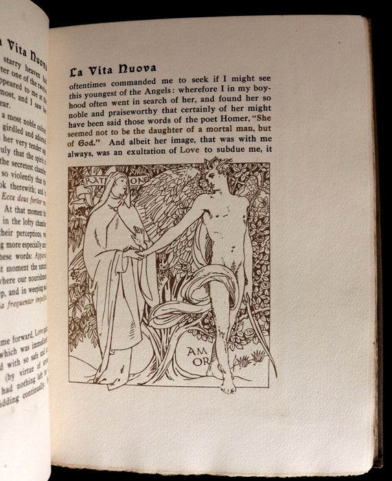 1916 Scarce Book - LA VITA NUOVA - The NEW LIFE by DANTE ALIGHIERI Translated by Dante Gabriel Rossetti Illustrated by Evelyn Paul.