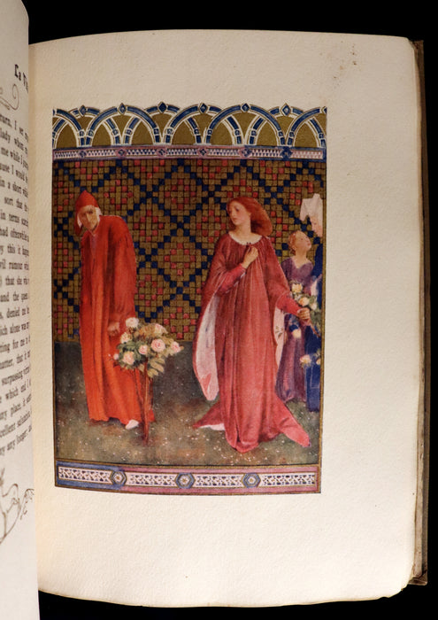 1916 Scarce Book - LA VITA NUOVA - The NEW LIFE by DANTE ALIGHIERI Translated by Dante Gabriel Rossetti Illustrated by Evelyn Paul.