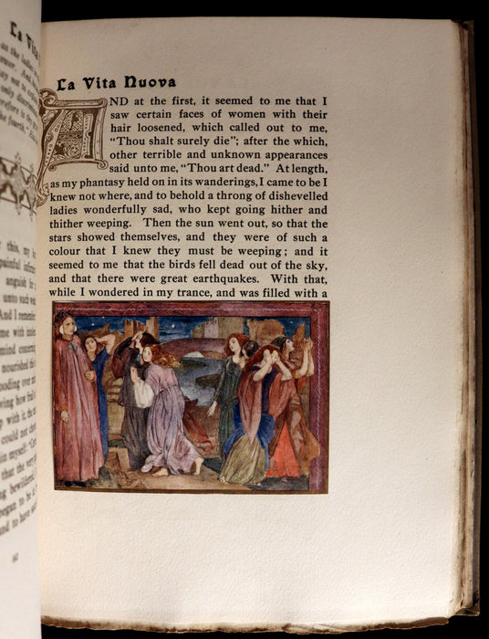 1916 Scarce Book - LA VITA NUOVA - The NEW LIFE by DANTE ALIGHIERI Translated by Dante Gabriel Rossetti Illustrated by Evelyn Paul.