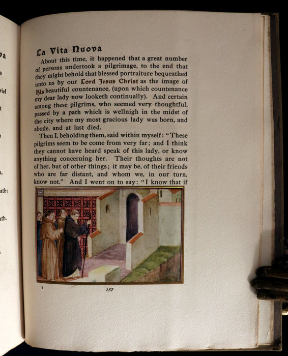 1916 Scarce Book - LA VITA NUOVA - The NEW LIFE by DANTE ALIGHIERI Translated by Dante Gabriel Rossetti Illustrated by Evelyn Paul.