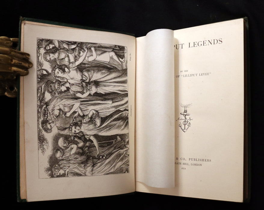 1872 Scarce 1stED - LILLIPUT LEGENDS illustrated by Pre-Raphaelite John Everett Millais & others.