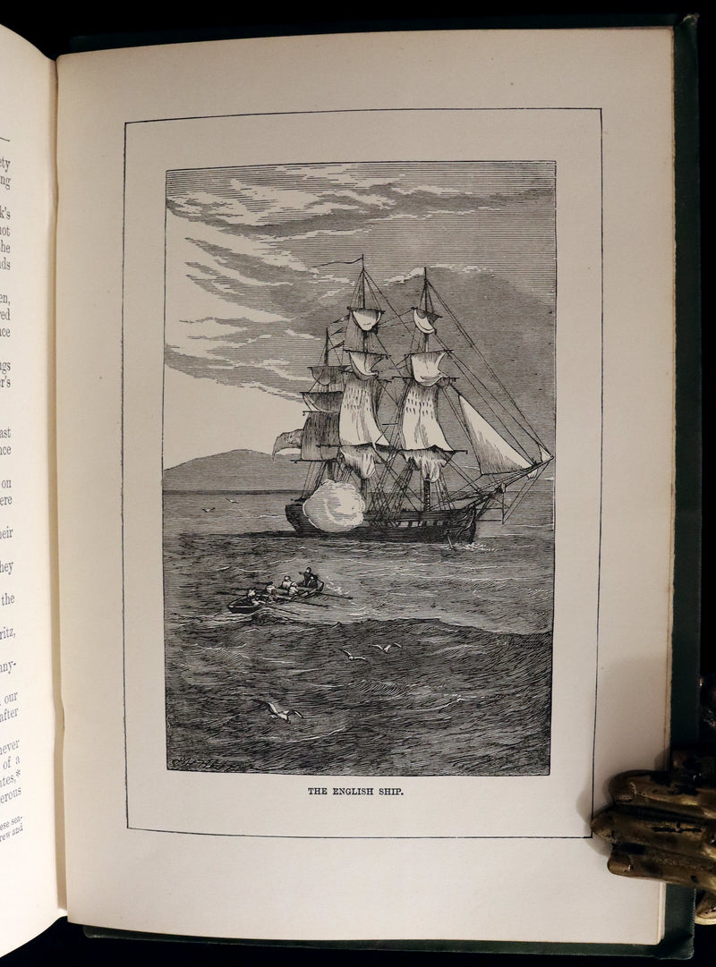 1891 Rare Victorian Book - The Swiss Family Robinson or, The Adventures of a Shipwrecked family on an Uninhabited Island Near new Guinea.