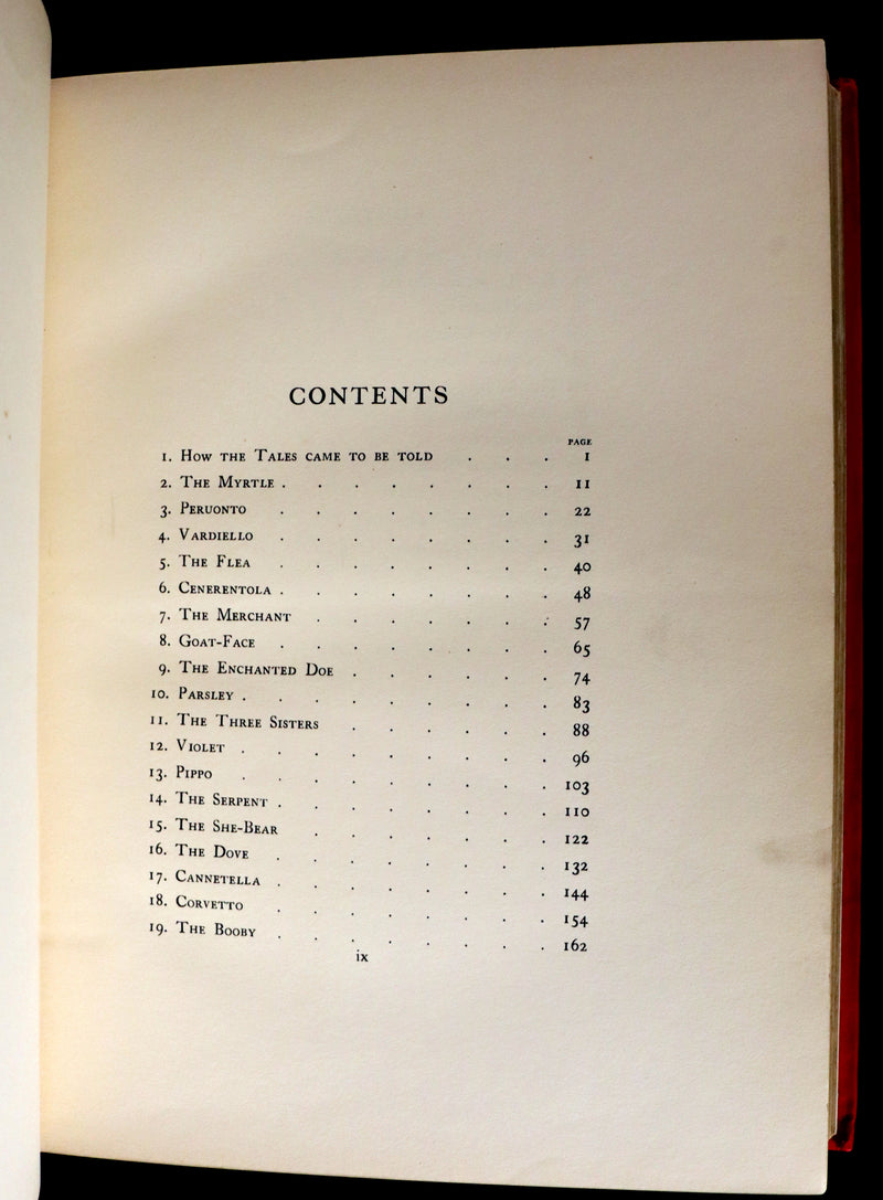 1911 Rare First Edition - STORIES from the PENTAMERONE Illustrated by Warwick GOBLE. Neapolitan Fairy Tale.