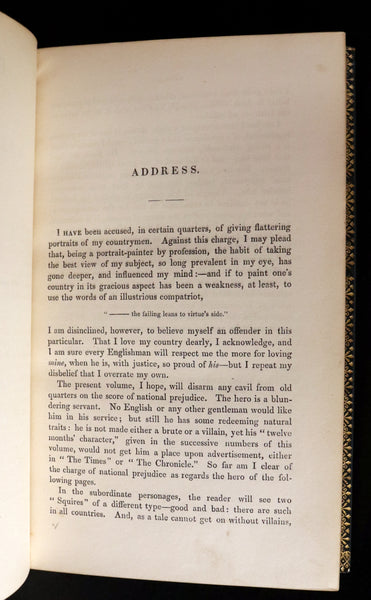 1842 1stED in a Beautiful Riviere Binding - Handy Andy, A Tale Of Irish Life written and illustrated by Samuel Lover.