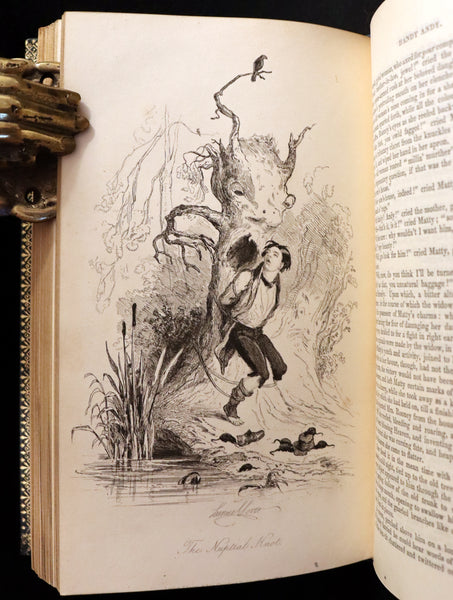 1842 1stED in a Beautiful Riviere Binding - Handy Andy, A Tale Of Irish Life written and illustrated by Samuel Lover.