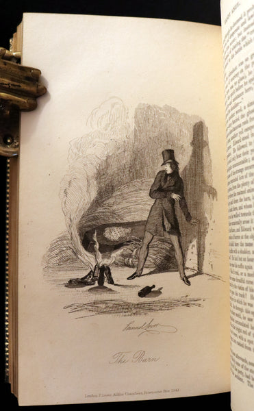 1842 1stED in a Beautiful Riviere Binding - Handy Andy, A Tale Of Irish Life written and illustrated by Samuel Lover.