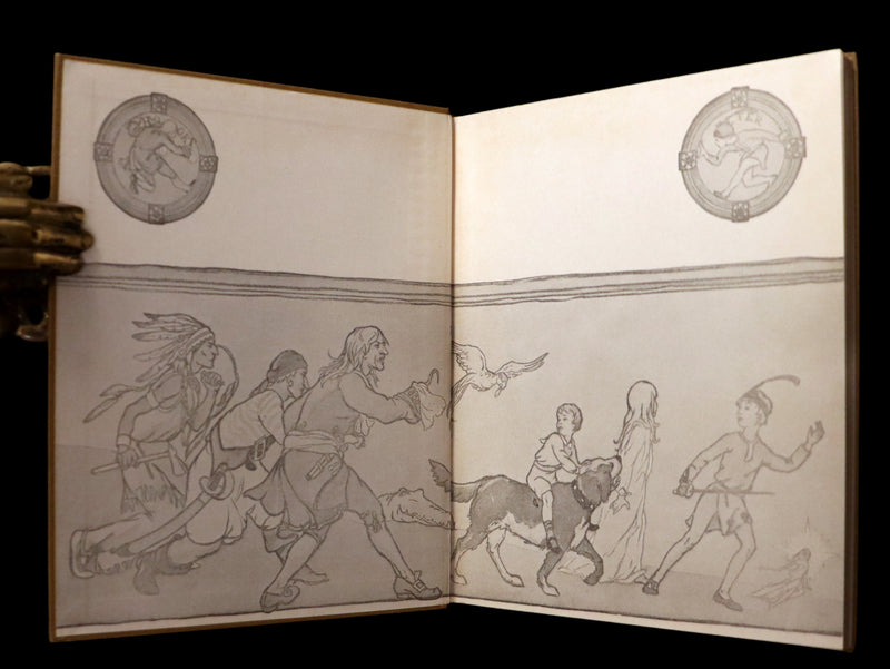 1916 Rare Book - Peter Pan, the Boy Who Would Never Grow Up to Be a Man illustrated by Alice B. Woodward.
