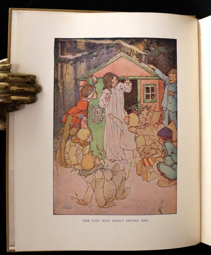 1916 Rare Book - Peter Pan, the Boy Who Would Never Grow Up to Be a Man illustrated by Alice B. Woodward.