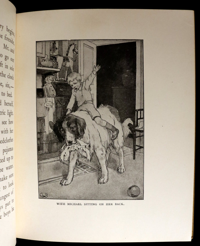 1916 Rare Book - Peter Pan, the Boy Who Would Never Grow Up to Be a Man illustrated by Alice B. Woodward.