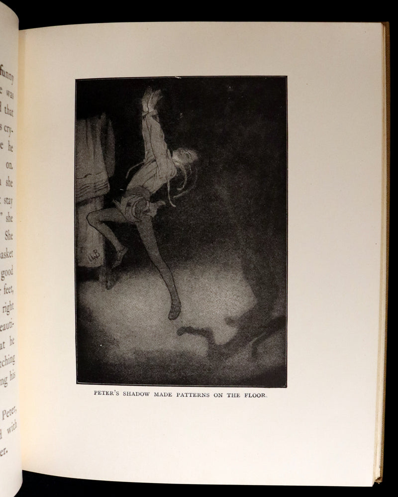 1916 Rare Book - Peter Pan, the Boy Who Would Never Grow Up to Be a Man illustrated by Alice B. Woodward.