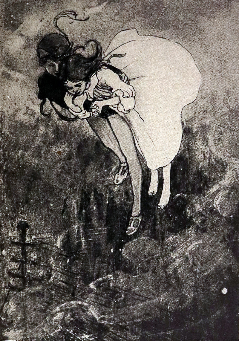 1916 Rare Book - Peter Pan, the Boy Who Would Never Grow Up to Be a Man illustrated by Alice B. Woodward.