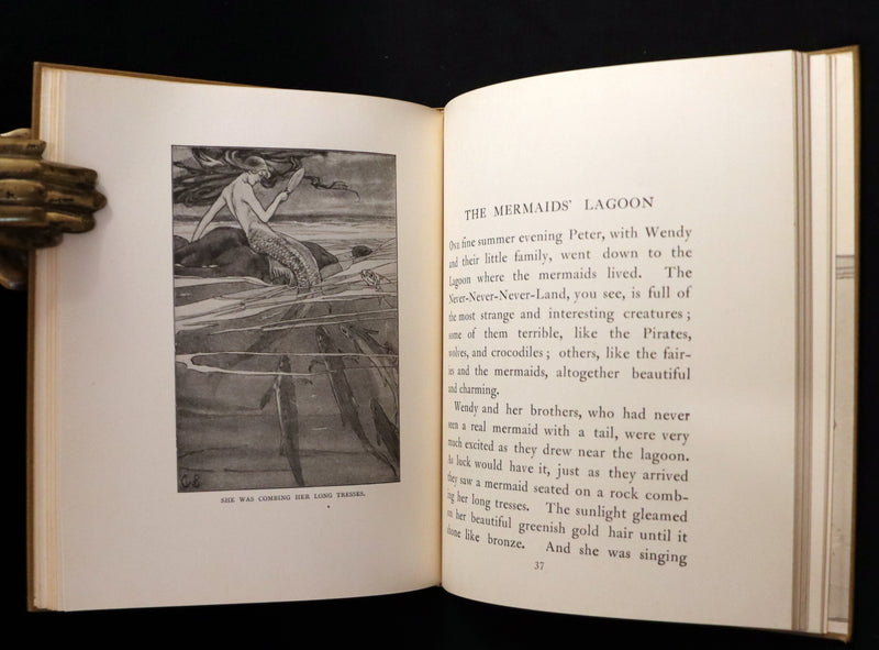 1916 Rare Book - Peter Pan, the Boy Who Would Never Grow Up to Be a Man illustrated by Alice B. Woodward.