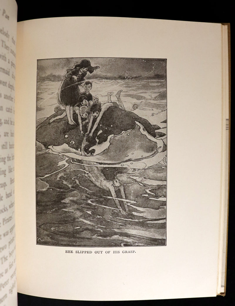 1916 Rare Book - Peter Pan, the Boy Who Would Never Grow Up to Be a Man illustrated by Alice B. Woodward.