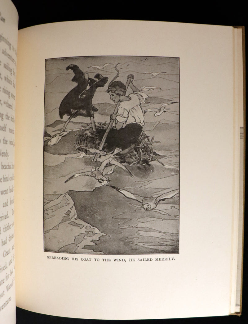 1916 Rare Book - Peter Pan, the Boy Who Would Never Grow Up to Be a Man illustrated by Alice B. Woodward.