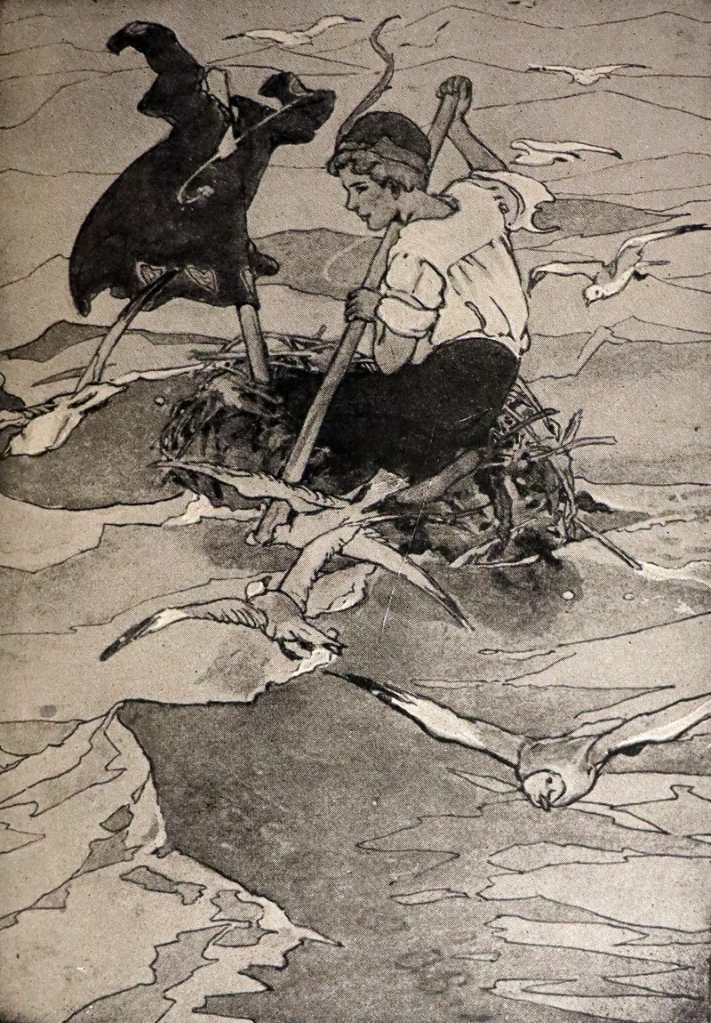 1916 Rare Book - Peter Pan, the Boy Who Would Never Grow Up to Be a Man illustrated by Alice B. Woodward.