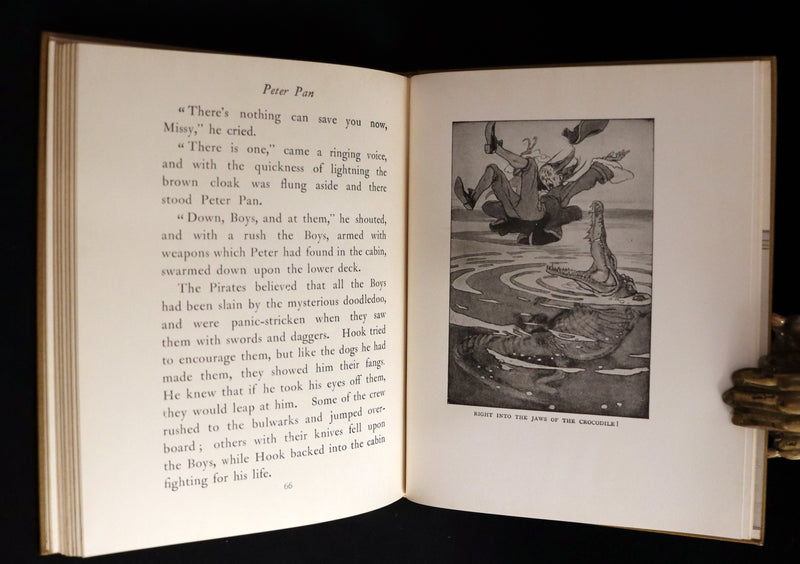 1916 Rare Book - Peter Pan, the Boy Who Would Never Grow Up to Be a Man illustrated by Alice B. Woodward.