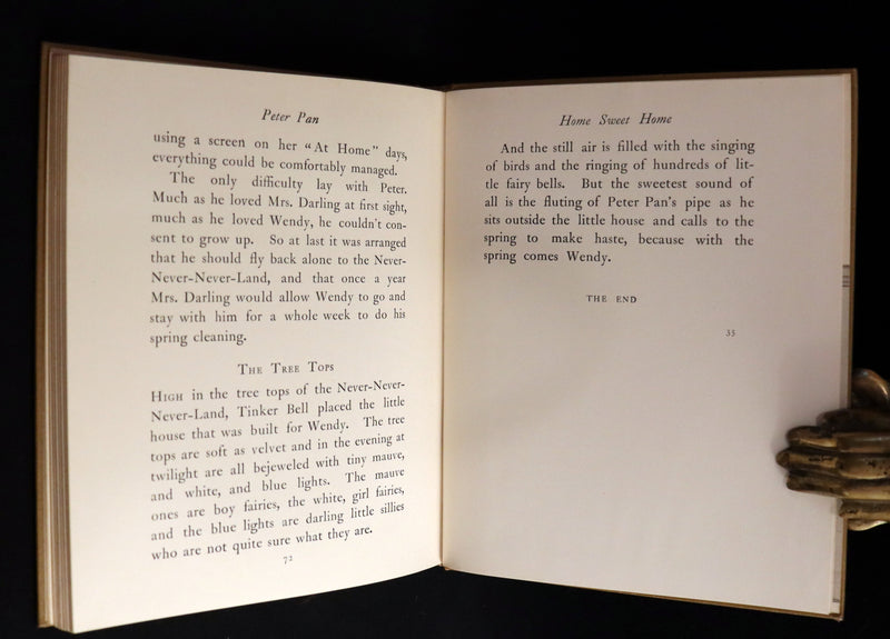1916 Rare Book - Peter Pan, the Boy Who Would Never Grow Up to Be a Man illustrated by Alice B. Woodward.