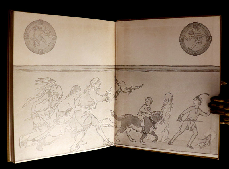 1916 Rare Book - Peter Pan, the Boy Who Would Never Grow Up to Be a Man illustrated by Alice B. Woodward.
