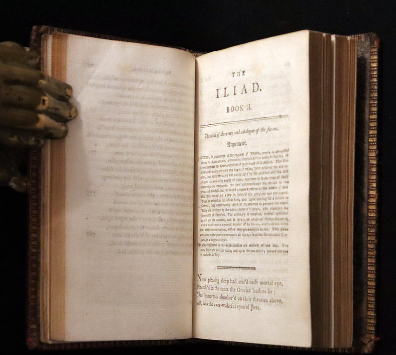 1794 Scarce Complete Book Set - The ODYSSEY, The ILIAD & Battle of the Frogs and Mice by HOMER. Illustrated + Map.