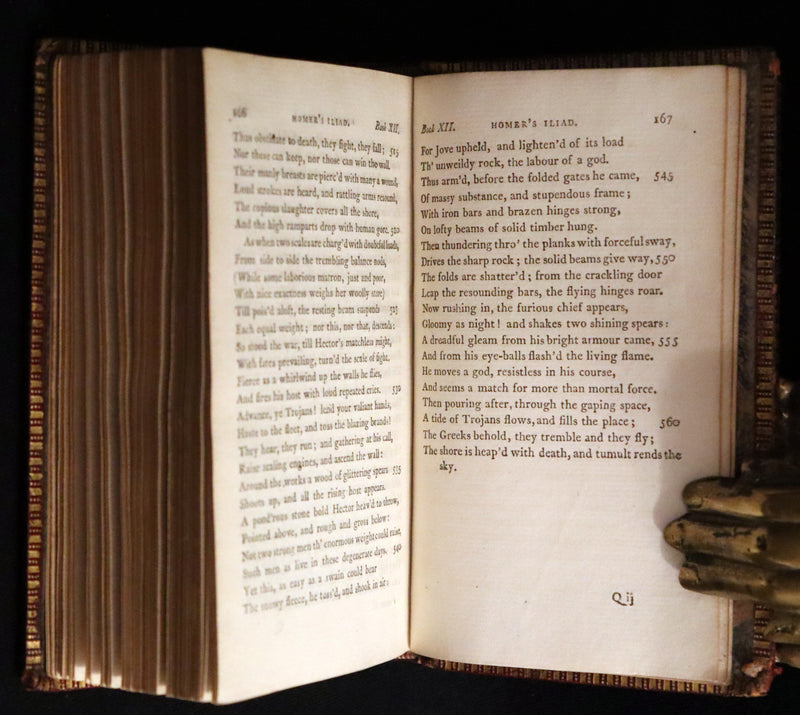 1794 Scarce Complete Book Set - The ODYSSEY, The ILIAD & Battle of the Frogs and Mice by HOMER. Illustrated + Map.