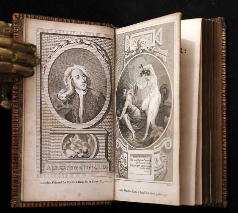 1794 Scarce Complete Book Set - The ODYSSEY, The ILIAD & Battle of the Frogs and Mice by HOMER. Illustrated + Map.