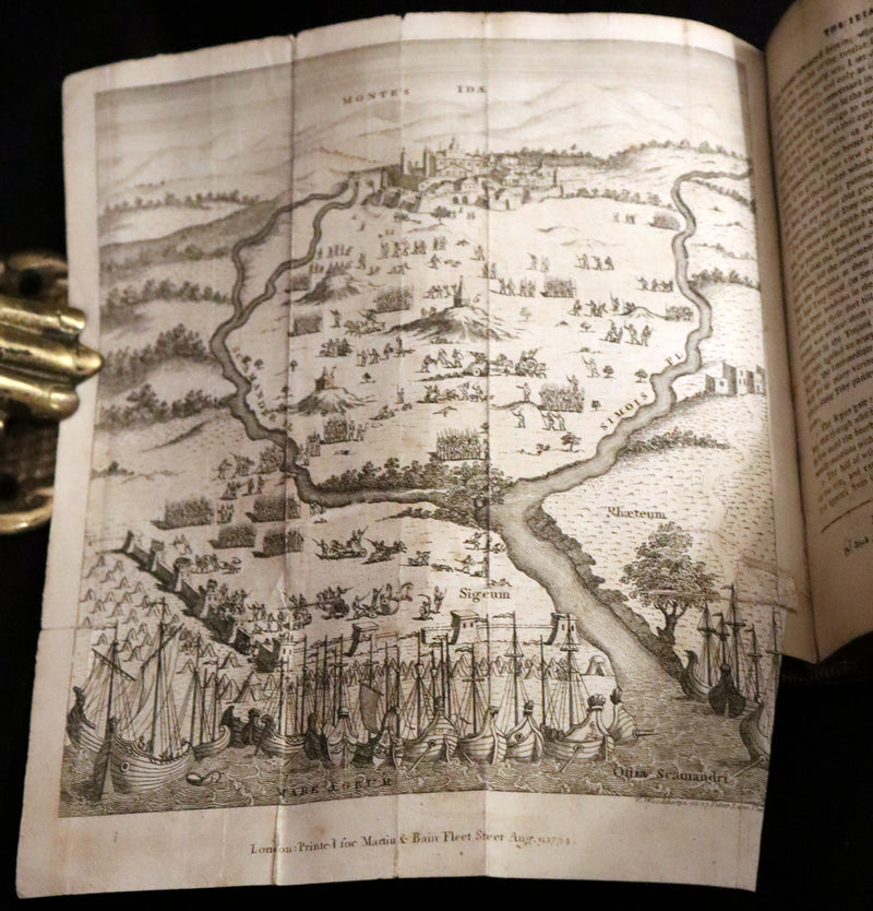 1794 Scarce Complete Book Set - The ODYSSEY, The ILIAD & Battle of the Frogs and Mice by HOMER. Illustrated + Map.