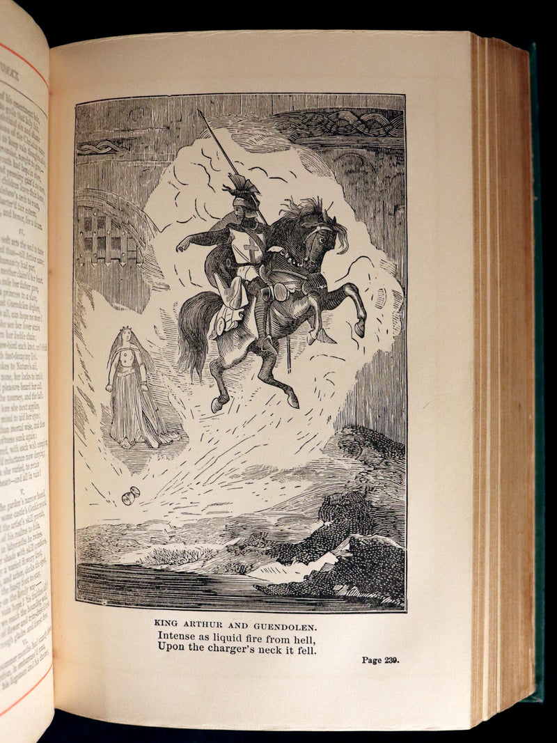 1880 Rare Victorian Book ~  The Poetical Works of Sir Walter Scott, Illustrated.