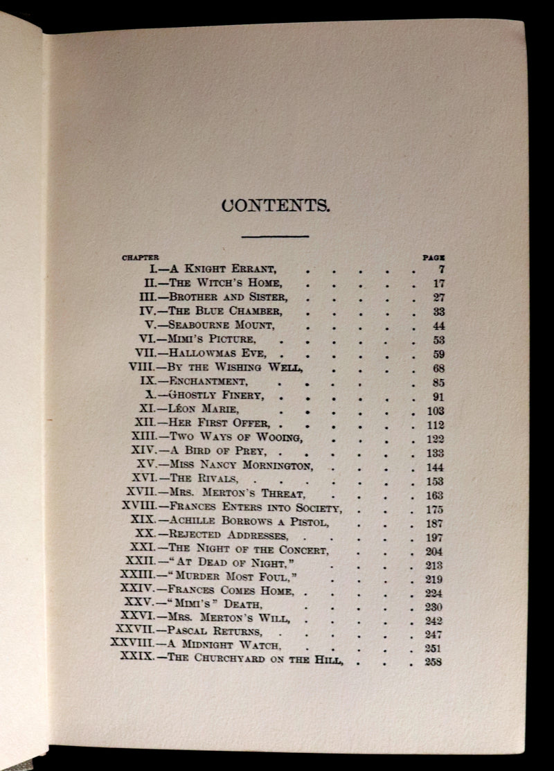 1896 Scarce First Edition - A FRENCH WITCH by Gertrude Warden.