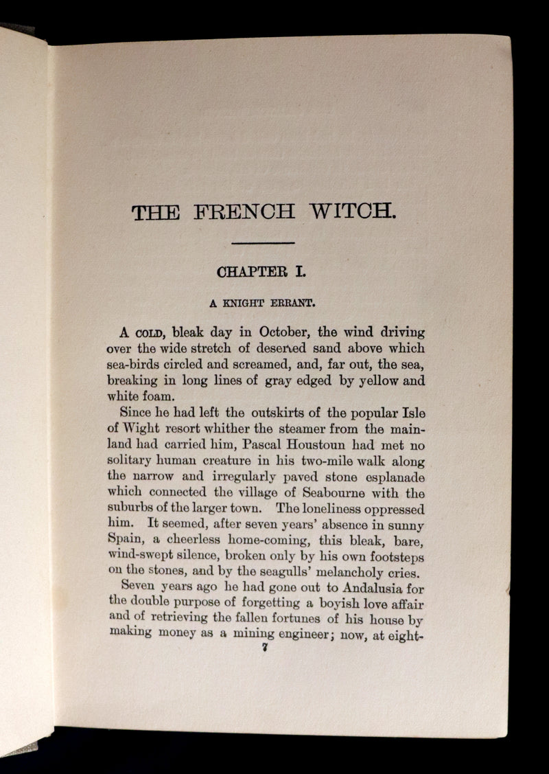 1896 Scarce First Edition - A FRENCH WITCH by Gertrude Warden.