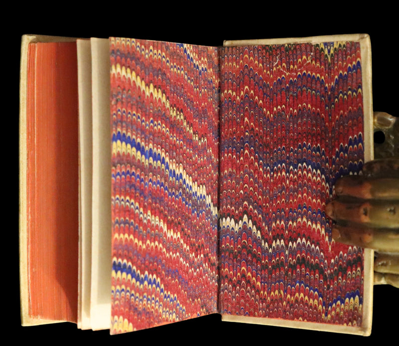 1869 Rare Italian Vellum Book - La Divina Commedia di DANTE ALIGHIERI - Divine Comedy.