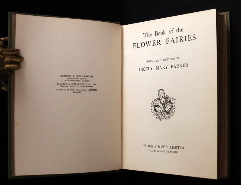 1930 Rare Book - Cicely Mary Barker - THE BOOK OF THE FLOWER FAIRIES.