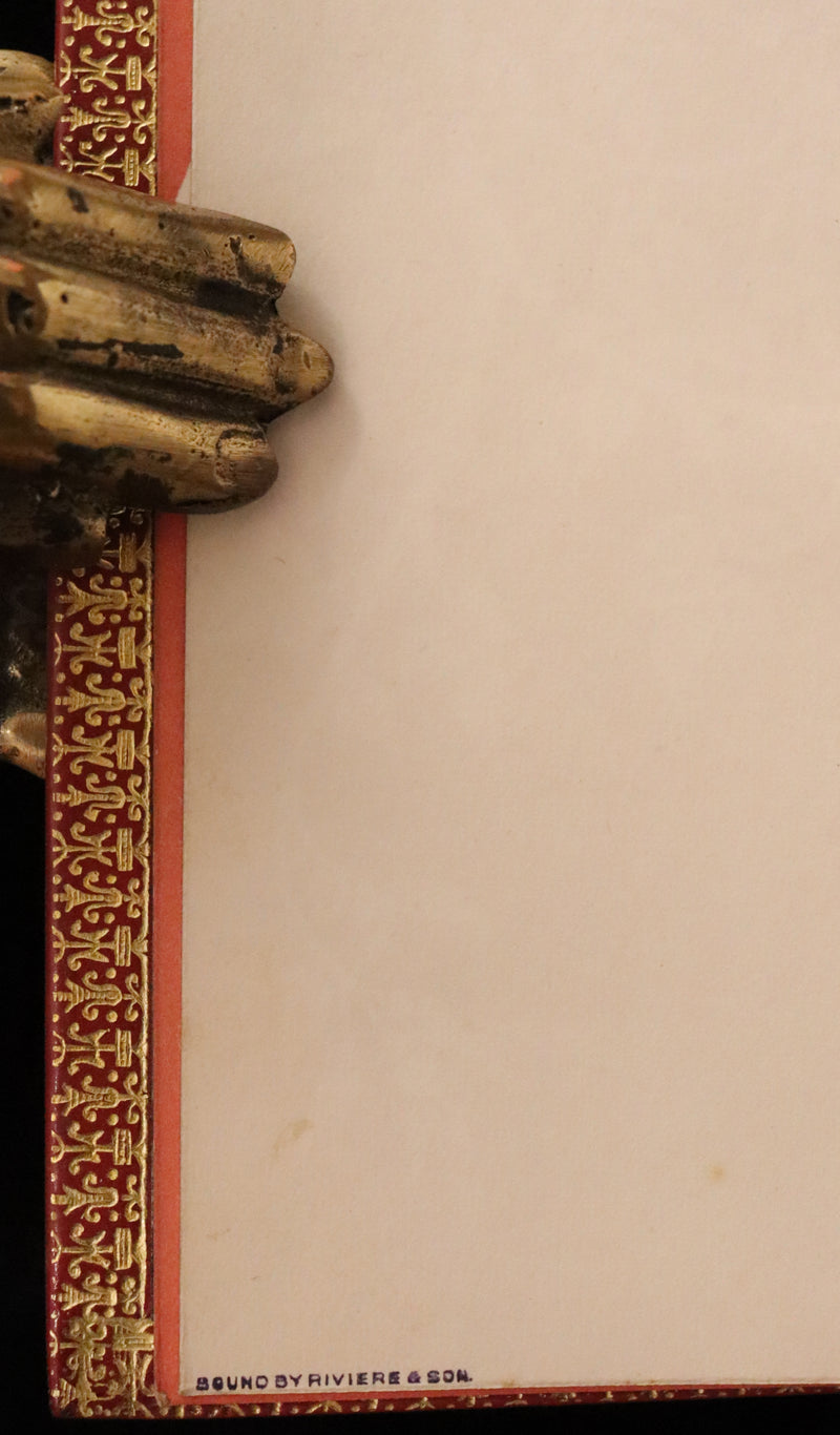 1925 Rare Book in a beautiful Riviere binding - MEDIEVAL HISTORY of Aucassin & Nicolette. Knighthood and Chivalry.