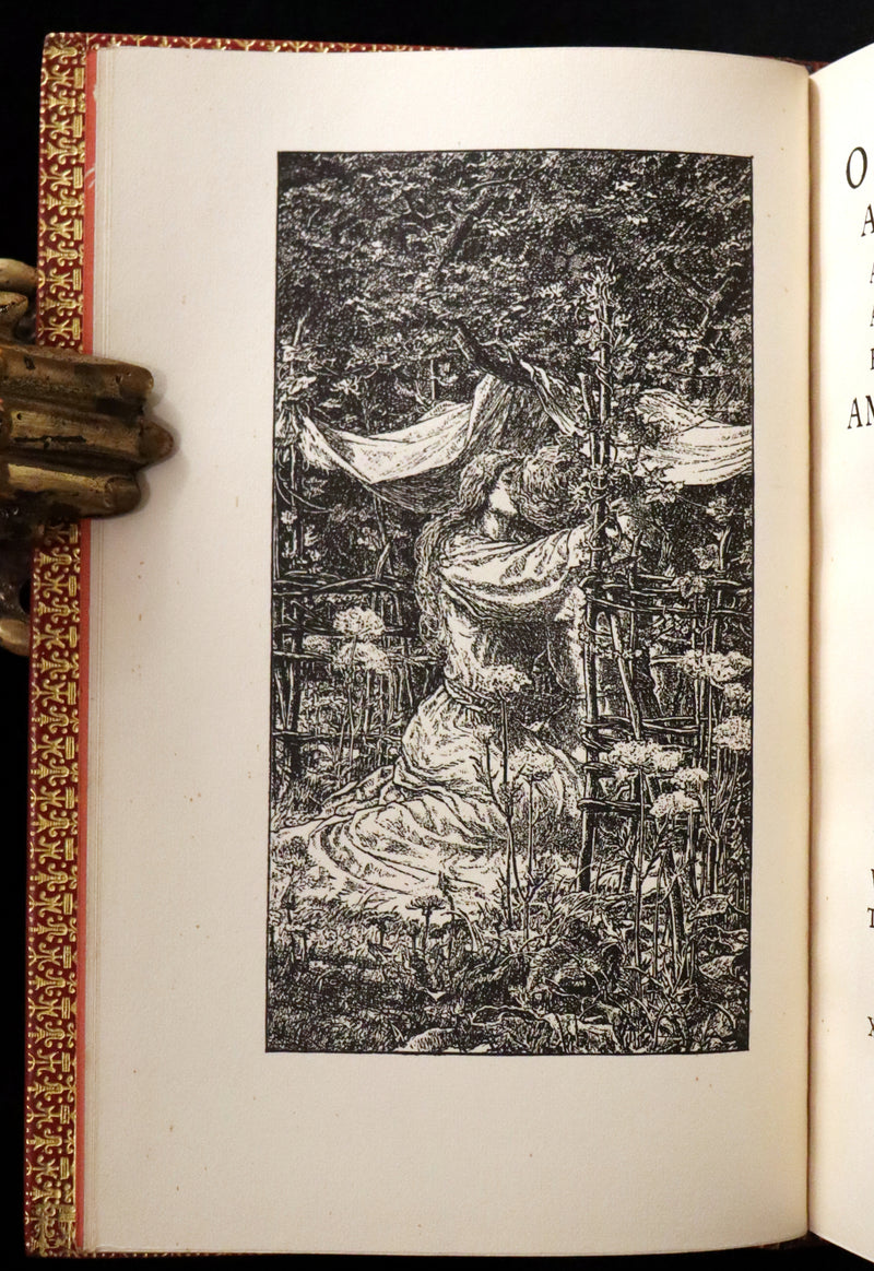 1925 Rare Book in a beautiful Riviere binding - MEDIEVAL HISTORY of Aucassin & Nicolette. Knighthood and Chivalry.