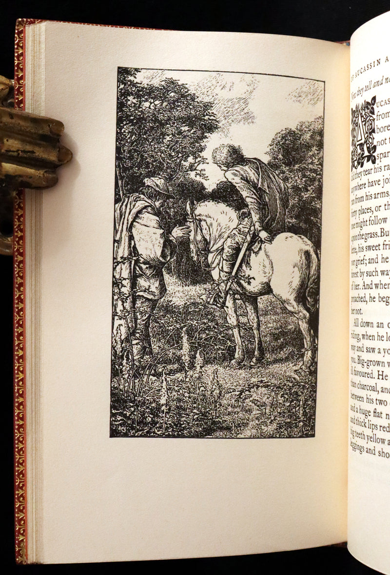 1925 Rare Book in a beautiful Riviere binding - MEDIEVAL HISTORY of Aucassin & Nicolette. Knighthood and Chivalry.