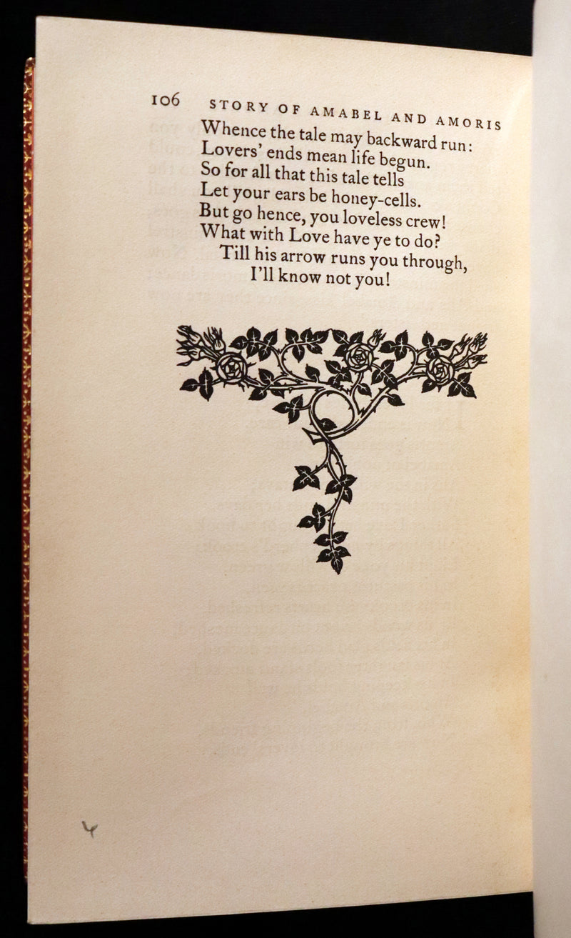 1925 Rare Book in a beautiful Riviere binding - MEDIEVAL HISTORY of Aucassin & Nicolette. Knighthood and Chivalry.