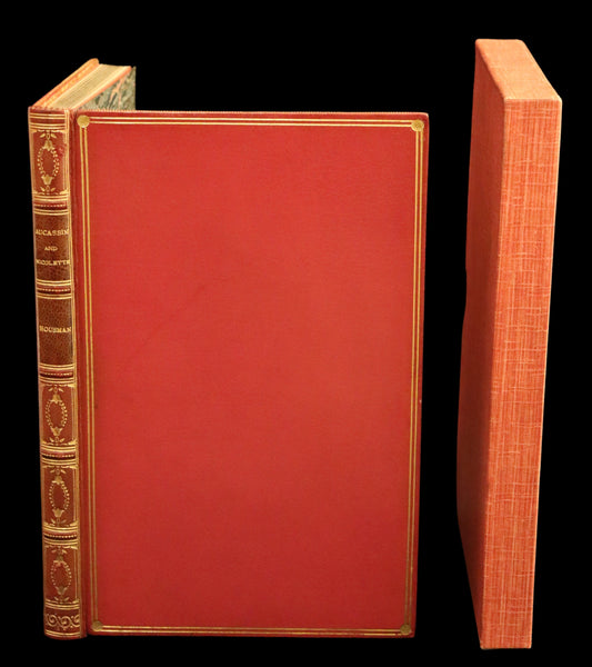 1925 Rare Book in a beautiful Riviere binding - MEDIEVAL HISTORY of Aucassin & Nicolette. Knighthood and Chivalry.