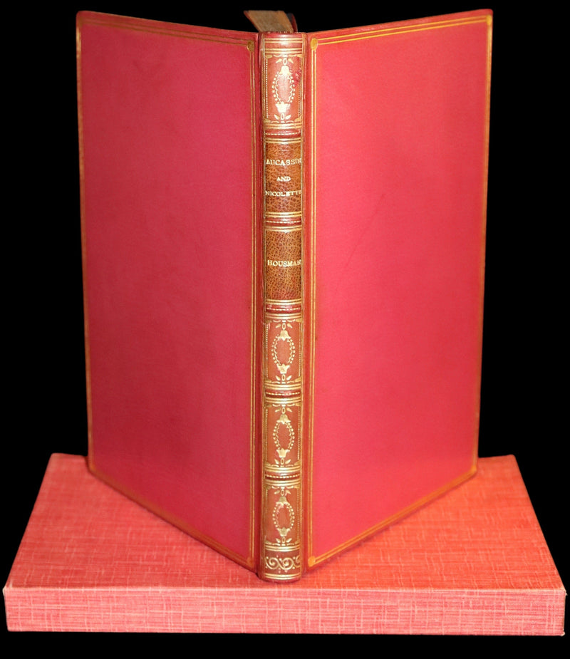 1925 Rare Book in a beautiful Riviere binding - MEDIEVAL HISTORY of Aucassin & Nicolette. Knighthood and Chivalry.