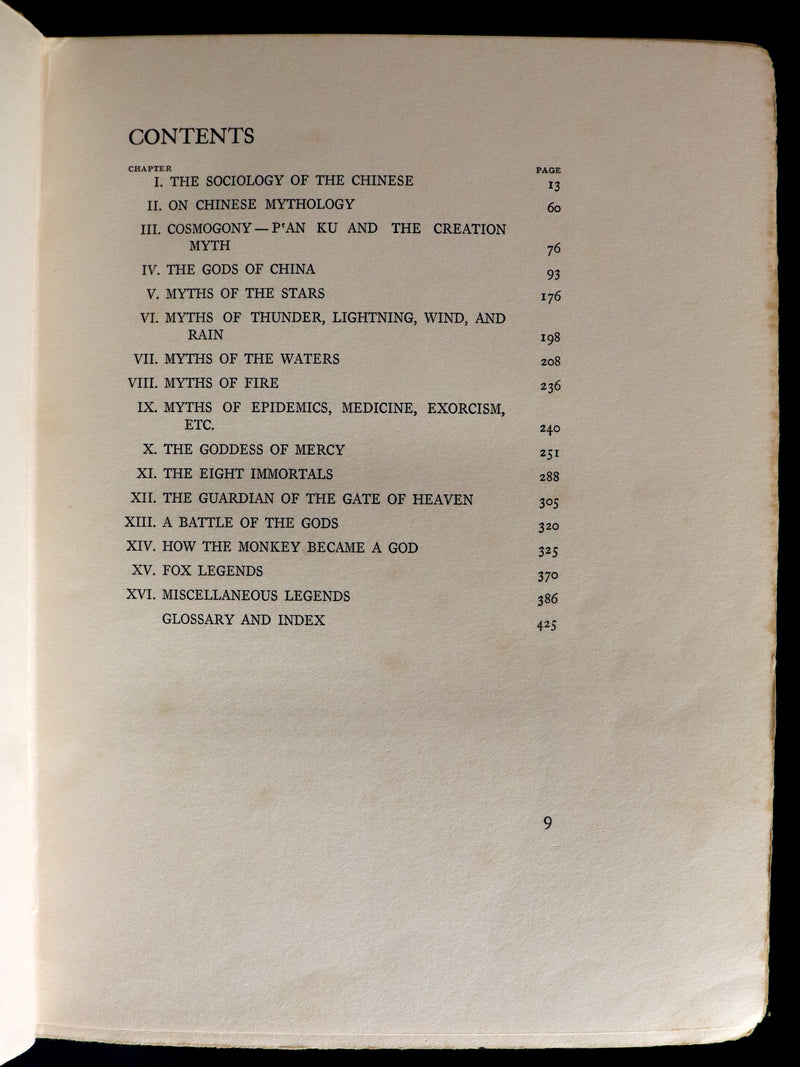 1922 Rare First Edition - Myths & Legends Of CHINA by E. T. C. Werner. Superstitions & Fairy tales illustrated.